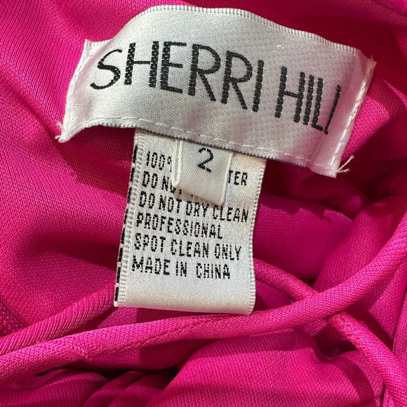 Sherri Hill Pink Sparkle Short Prom Dress Size 2 - Picture 3 of 3